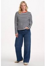 Sugarhill Boutique Vienna Jersey Top (White/Black) AW25